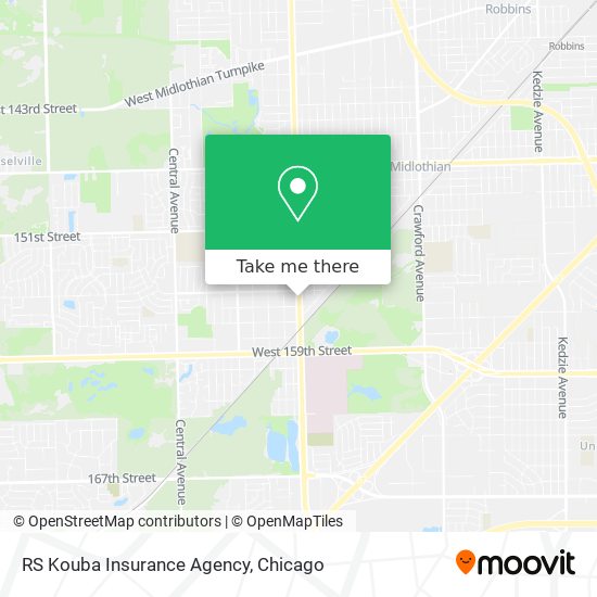 RS Kouba Insurance Agency map