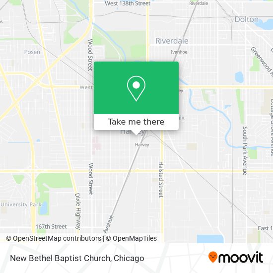 Mapa de New Bethel Baptist Church