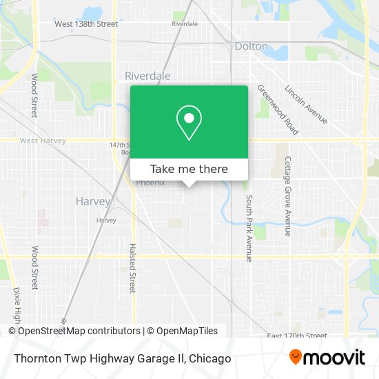 Thornton Twp Highway Garage Il map