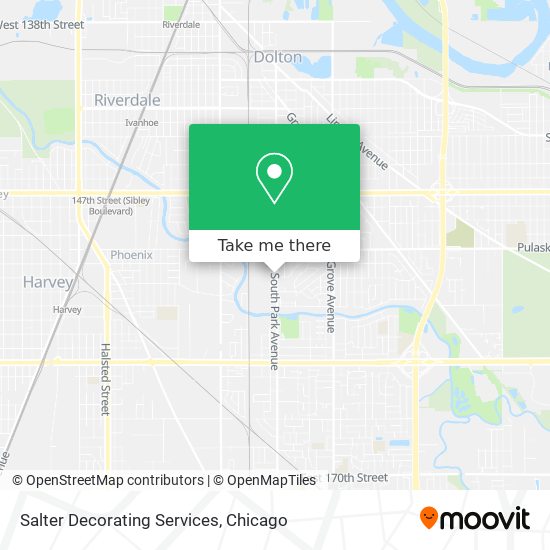 Salter Decorating Services map
