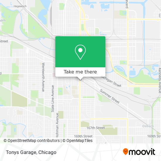 Tonys Garage map