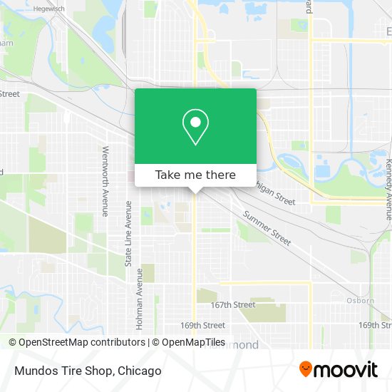 Mapa de Mundos Tire Shop