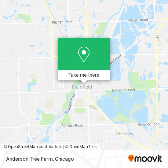 Anderson Tree Farm map