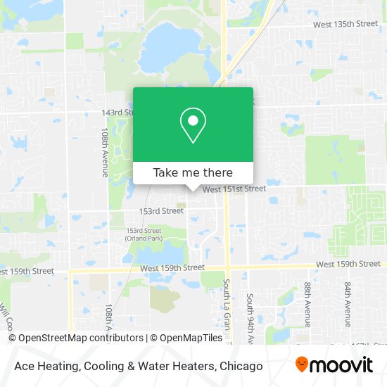 Mapa de Ace Heating, Cooling & Water Heaters