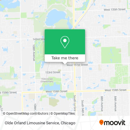 Mapa de Olde Orland Limousine Service