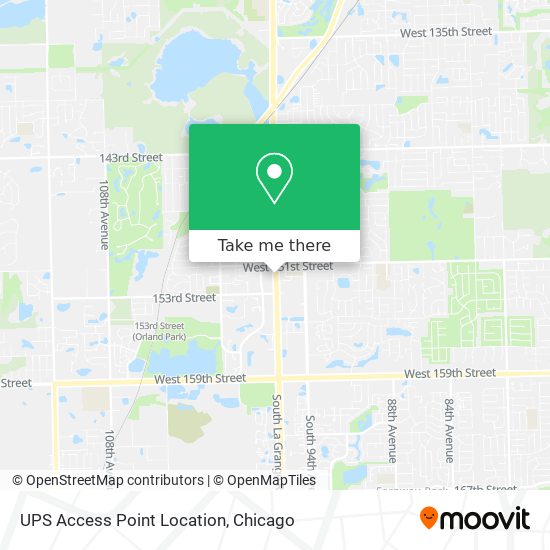 Mapa de UPS Access Point Location