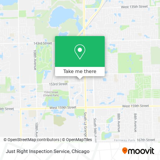 Just Right Inspection Service map
