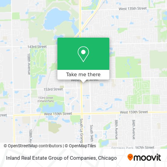 Inland Real Estate Group of Companies map