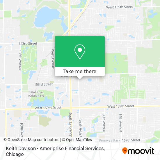 Keith Davison - Ameriprise Financial Services map