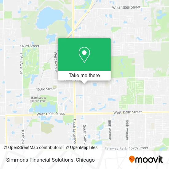 Simmons Financial Solutions map