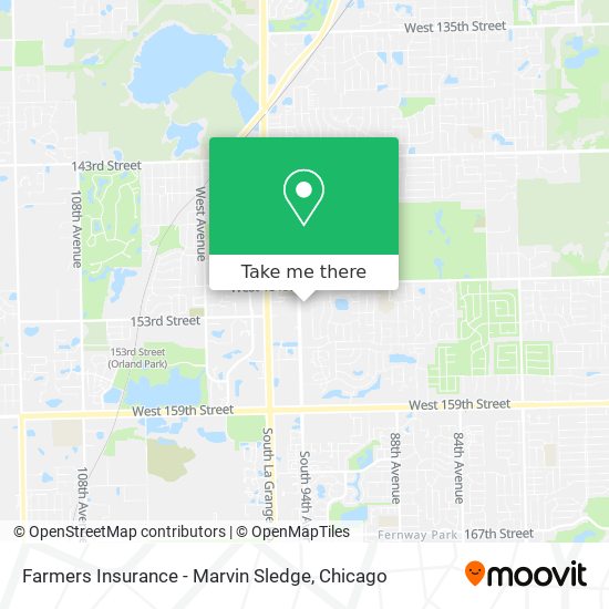 Farmers Insurance - Marvin Sledge map