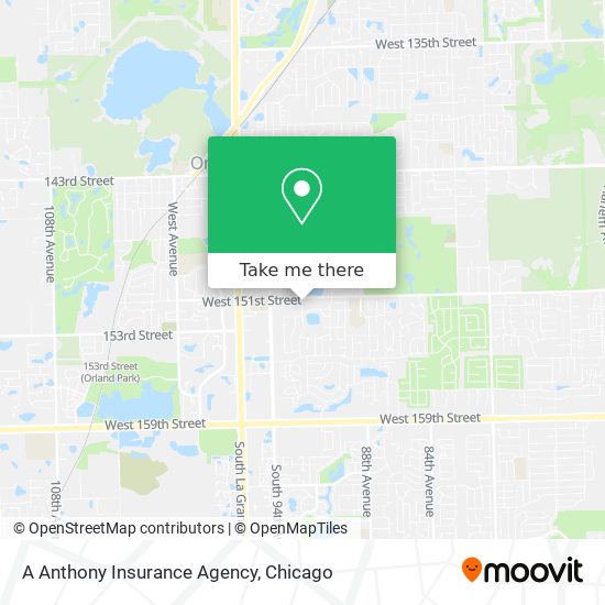 A Anthony Insurance Agency map