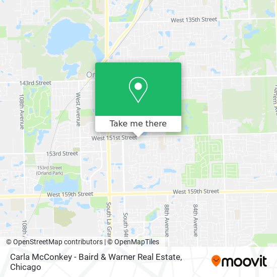 Mapa de Carla McConkey - Baird & Warner Real Estate