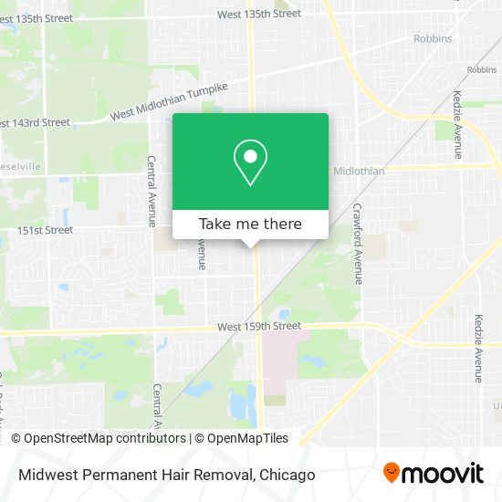 Mapa de Midwest Permanent Hair Removal