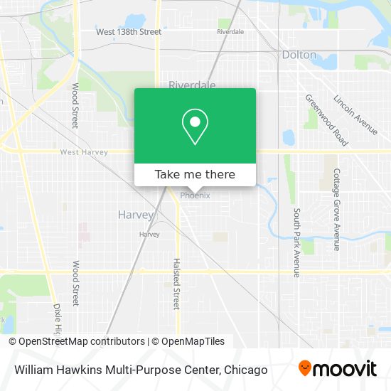 Mapa de William Hawkins Multi-Purpose Center