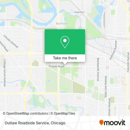 Outlaw Roadside Service map