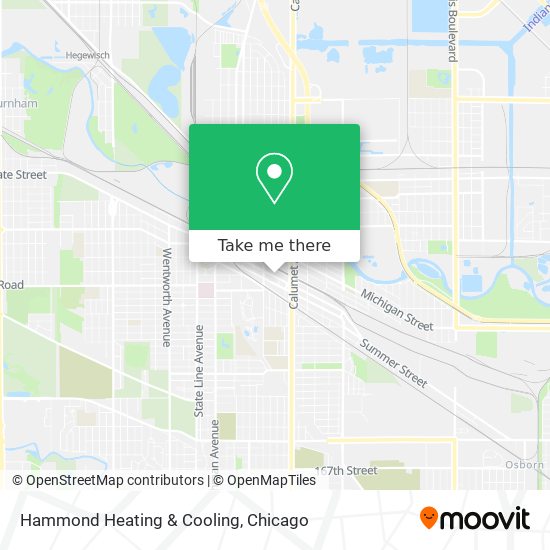 Hammond Heating & Cooling map