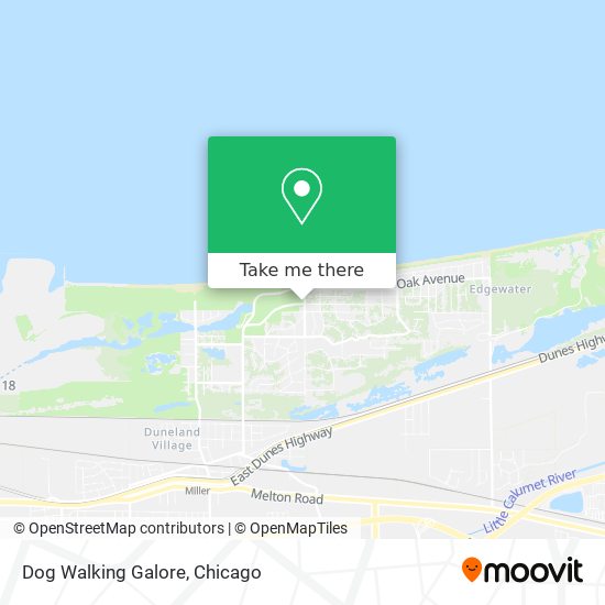 Dog Walking Galore map