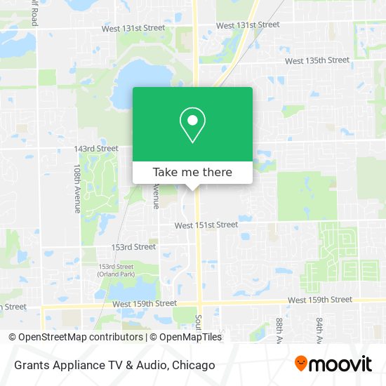 Grants Appliance TV & Audio map