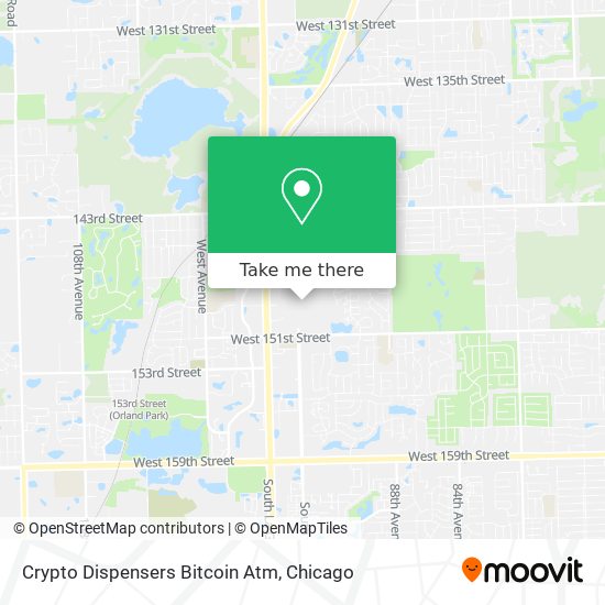 Mapa de Crypto Dispensers Bitcoin Atm