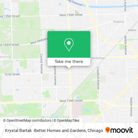 Mapa de Krystal Bartak -Better Homes and Gardens