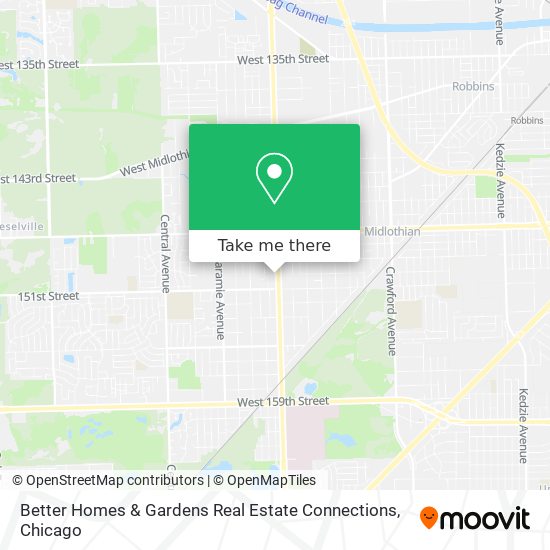 Better Homes & Gardens Real Estate Connections map