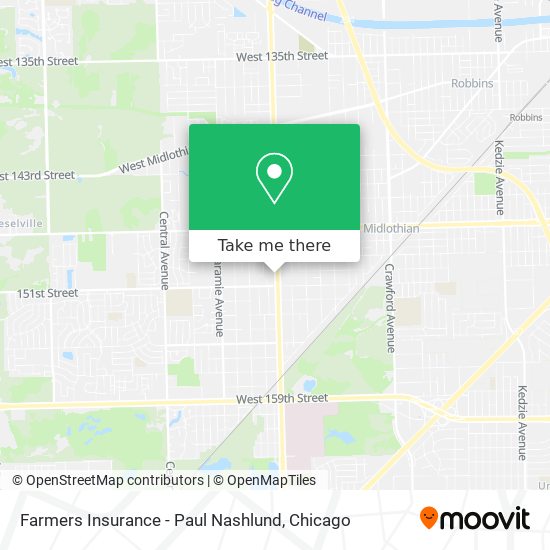 Farmers Insurance - Paul Nashlund map