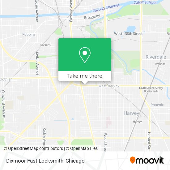 Dixmoor Fast Locksmith map