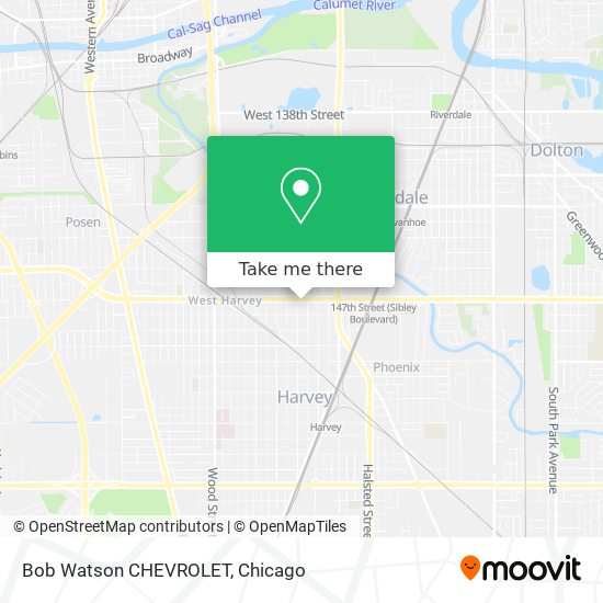 Mapa de Bob Watson CHEVROLET