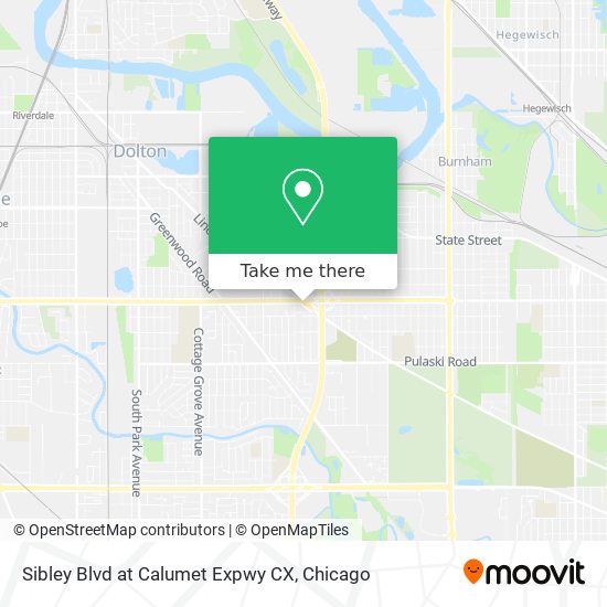 Mapa de Sibley Blvd at Calumet Expwy CX