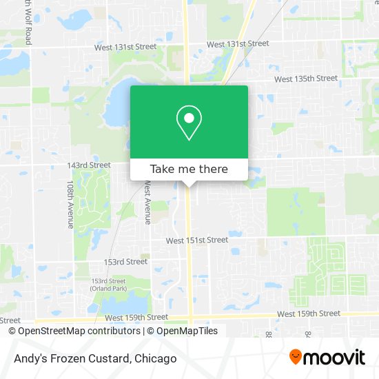 Andy's Frozen Custard map