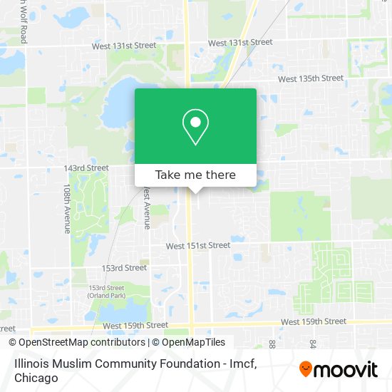 Mapa de Illinois Muslim Community Foundation - Imcf