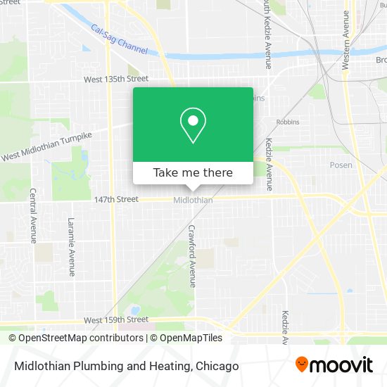 Mapa de Midlothian Plumbing and Heating