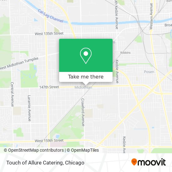 Touch of Allure Catering map