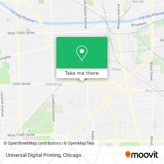 Universal Digital Printing map