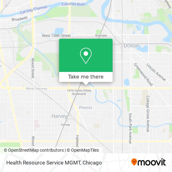 Health Resource Service MGMT map