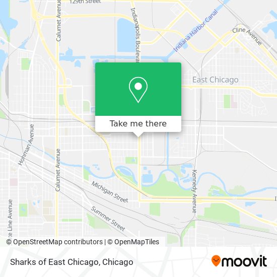 Sharks of East Chicago map