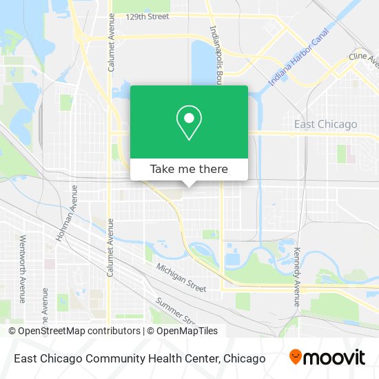 Mapa de East Chicago Community Health Center