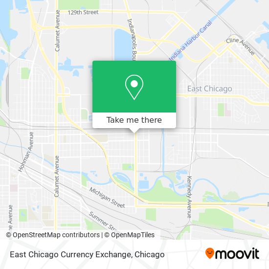 Mapa de East Chicago Currency Exchange