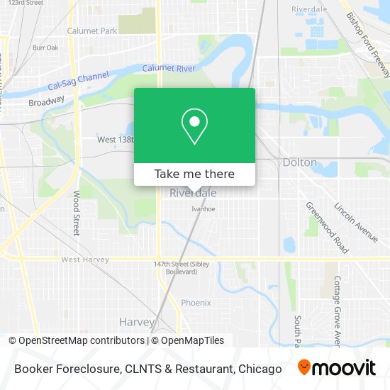 Mapa de Booker Foreclosure, CLNTS & Restaurant