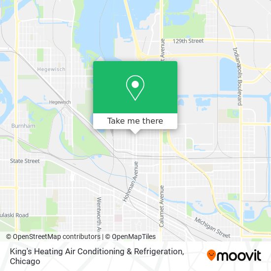 Mapa de King's Heating Air Conditioning & Refrigeration