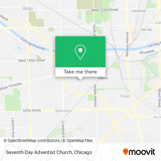 Seventh-Day Adventist Church map