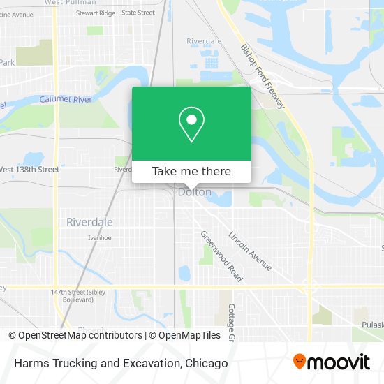 Harms Trucking and Excavation map