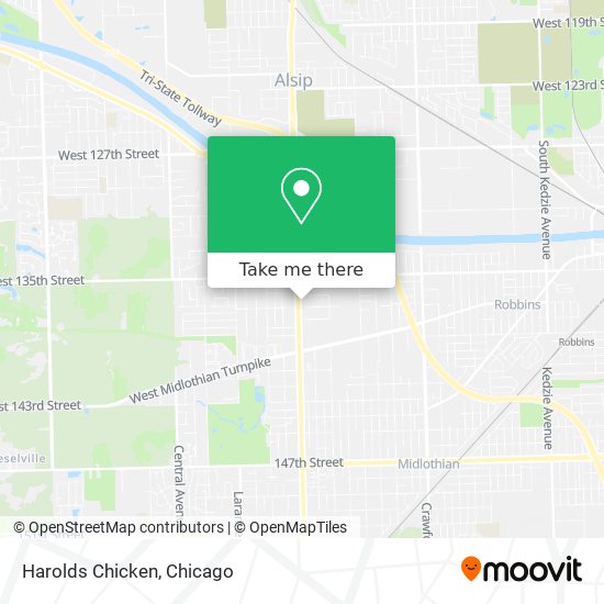 Harolds Chicken map