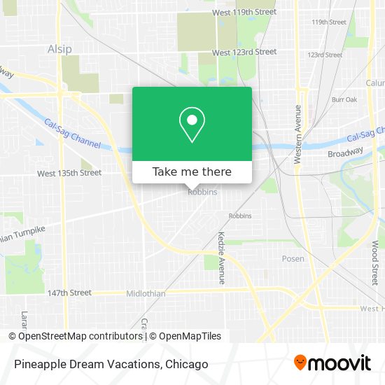 Pineapple Dream Vacations map