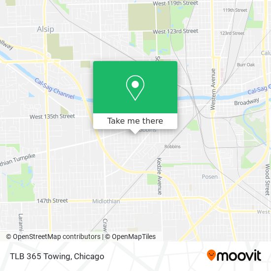 TLB 365 Towing map