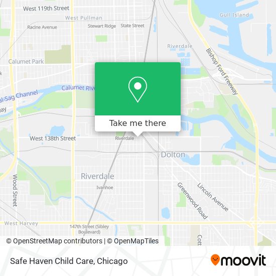 Safe Haven Child Care map