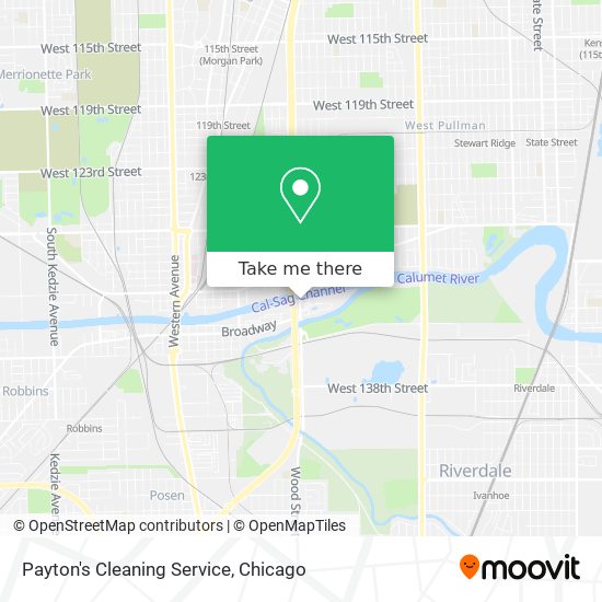 Payton's Cleaning Service map