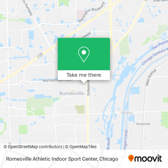 Mapa de Romeoville Athletic Indoor Sport Center