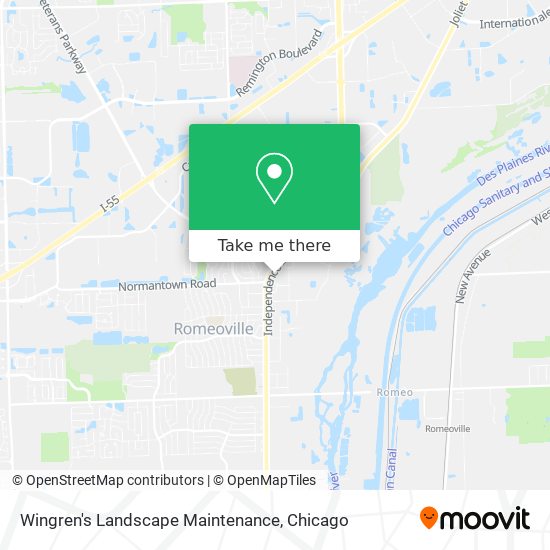 Wingren's Landscape Maintenance map